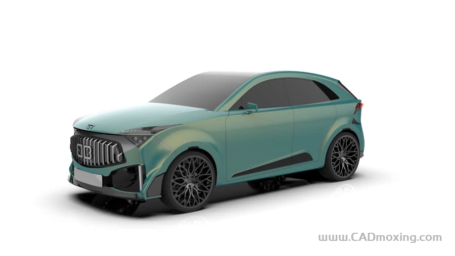 CAD模型网电动SUV越野汽车外观设计三维模型