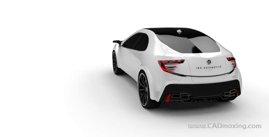 CAD模型网电动轿车外观设计模型三维模型