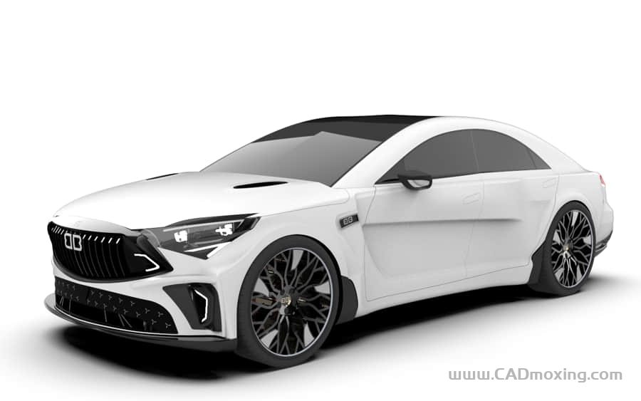 CAD模型网运动型汽车外观设计三维模型