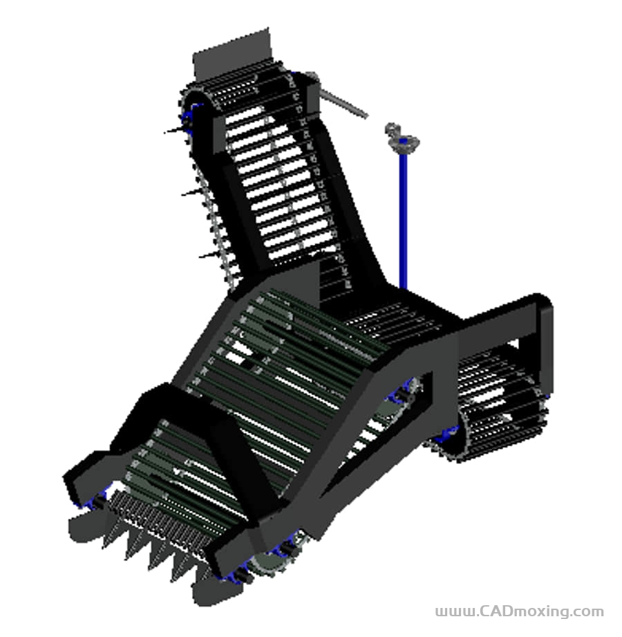 地瓜土豆番薯收割机机构设计模型