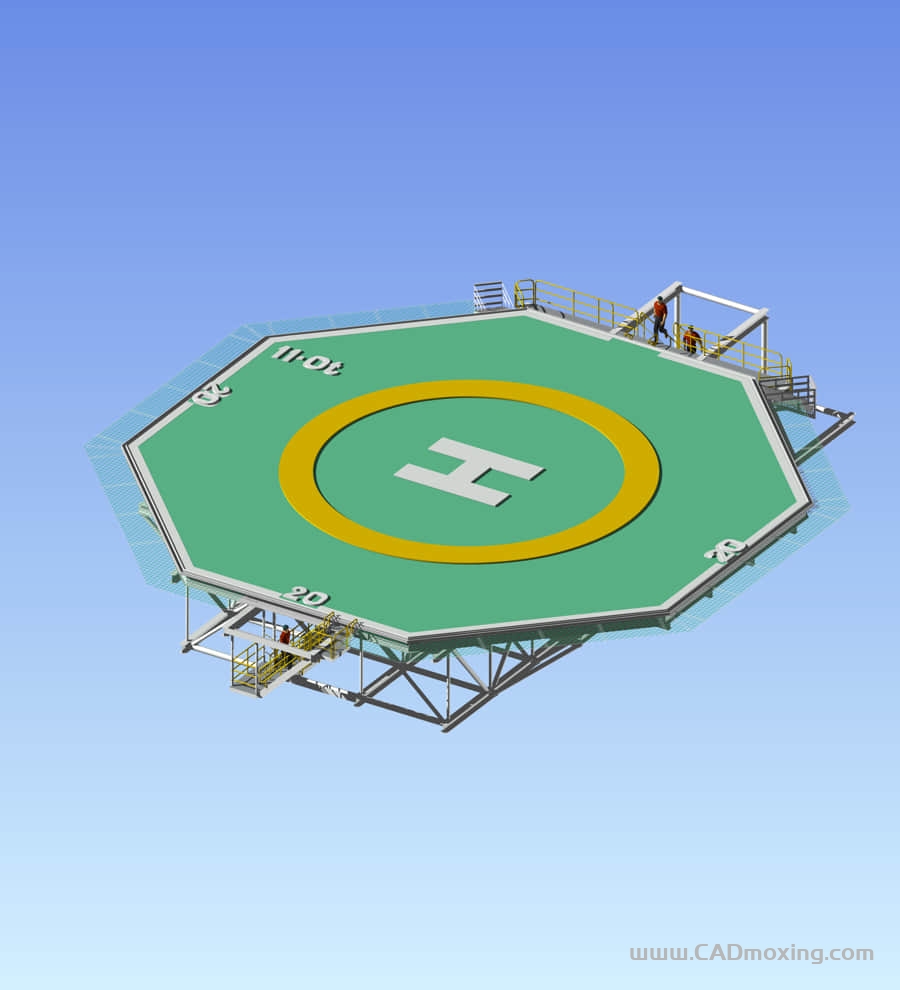 钢结构直升机停机坪甲板