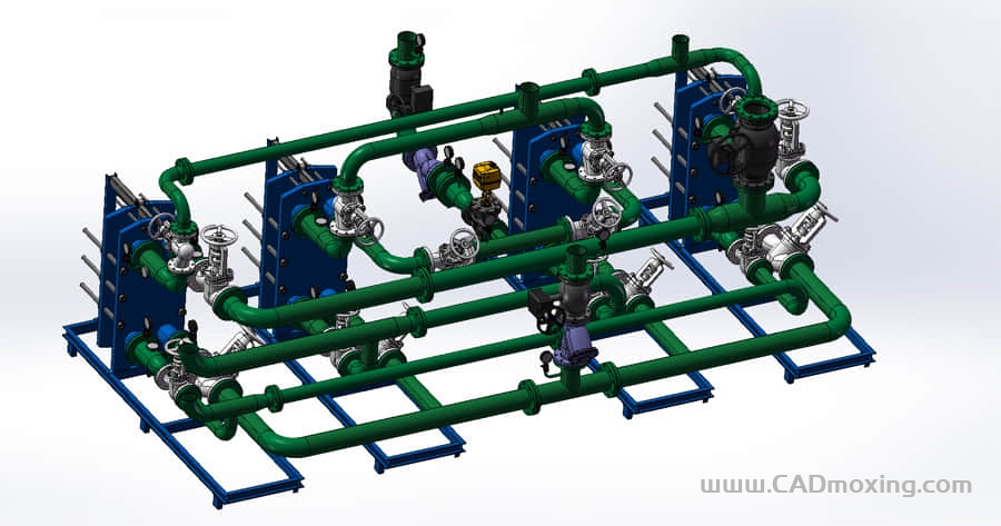 CAD模型网供水供热机组三维模型 CAD模型网供水供热机组三维模型