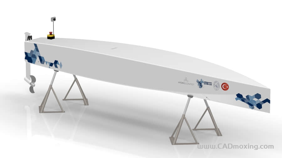 CAD模型网国际电联 Hydros Team RC 水翼赛艇三维模型 CAD模型网国际电联 Hydros Team RC 水翼赛艇三维模型