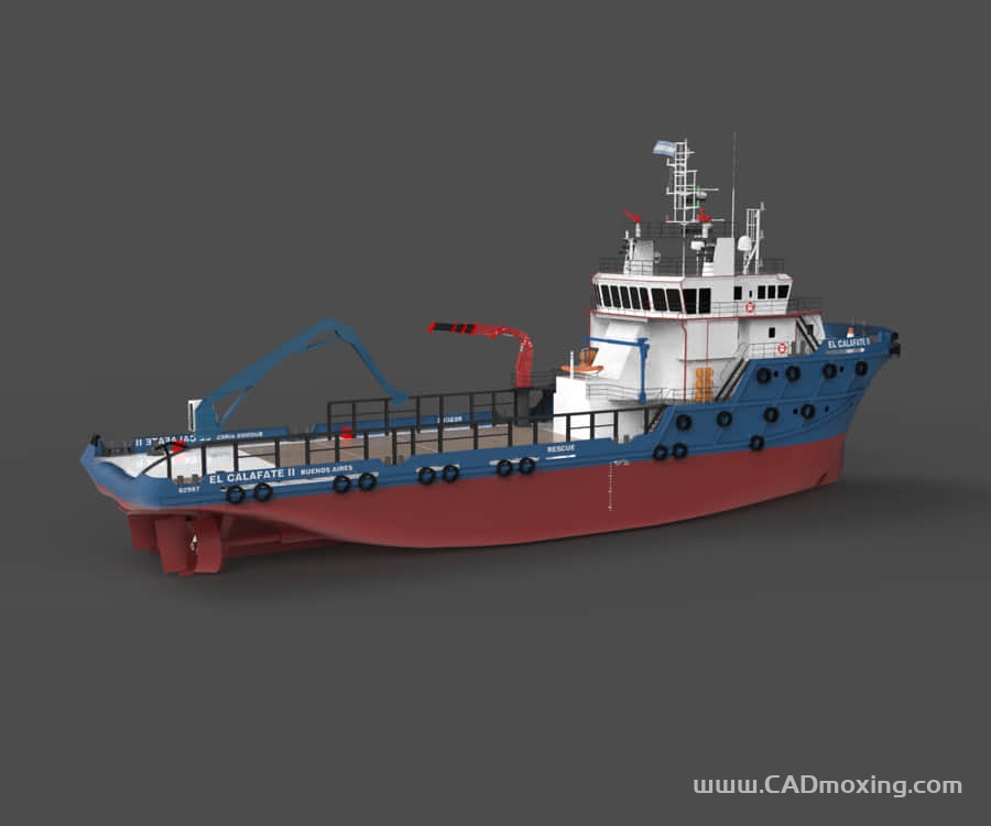 国外某型科考一比一船舶