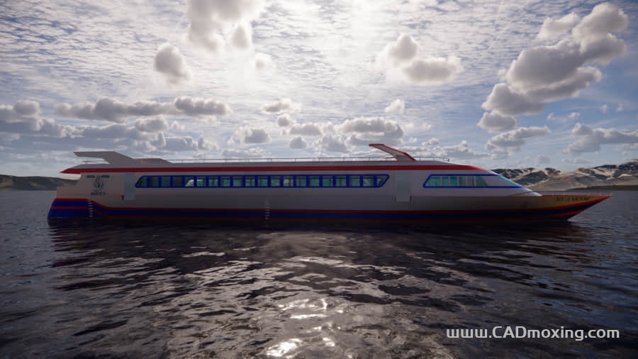 CAD模型网海上快车客运快艇三维模型