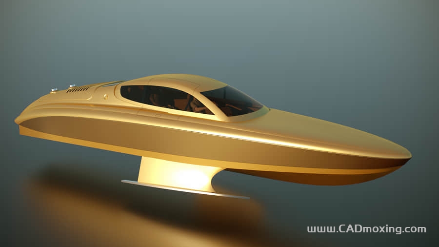 CAD模型网滑翔高速快艇三维模型 CAD模型网滑翔高速快艇三维模型