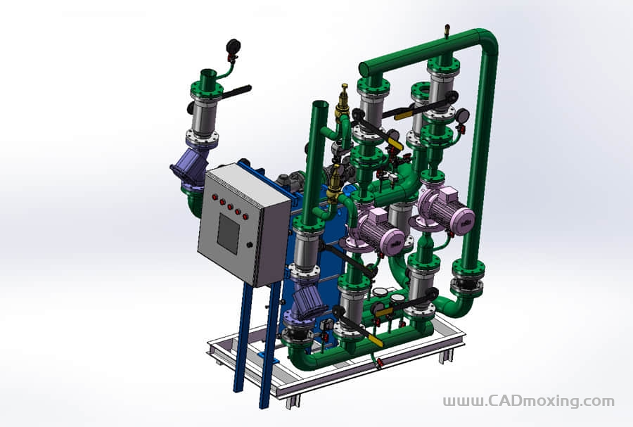 加热单元管道设计