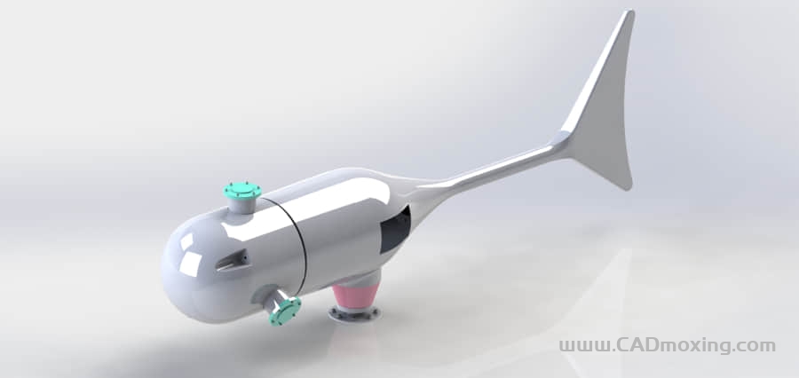 CAD模型网可变距家用风力发电机设计方案三维模型