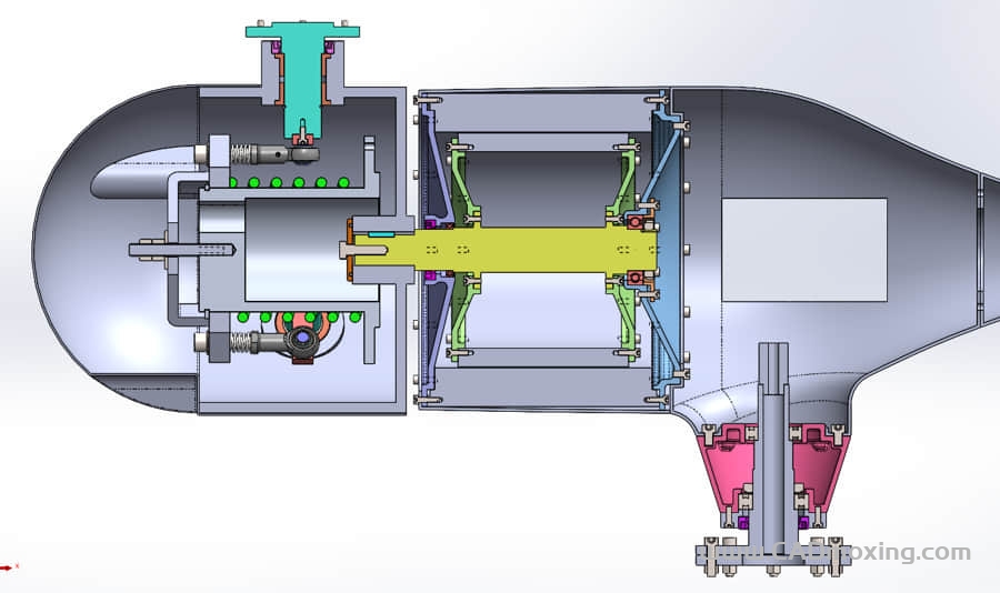 CAD模型网可变距家用风力发电机设计方案三维模型 CAD模型网可变距家用风力发电机设计方案三维模型