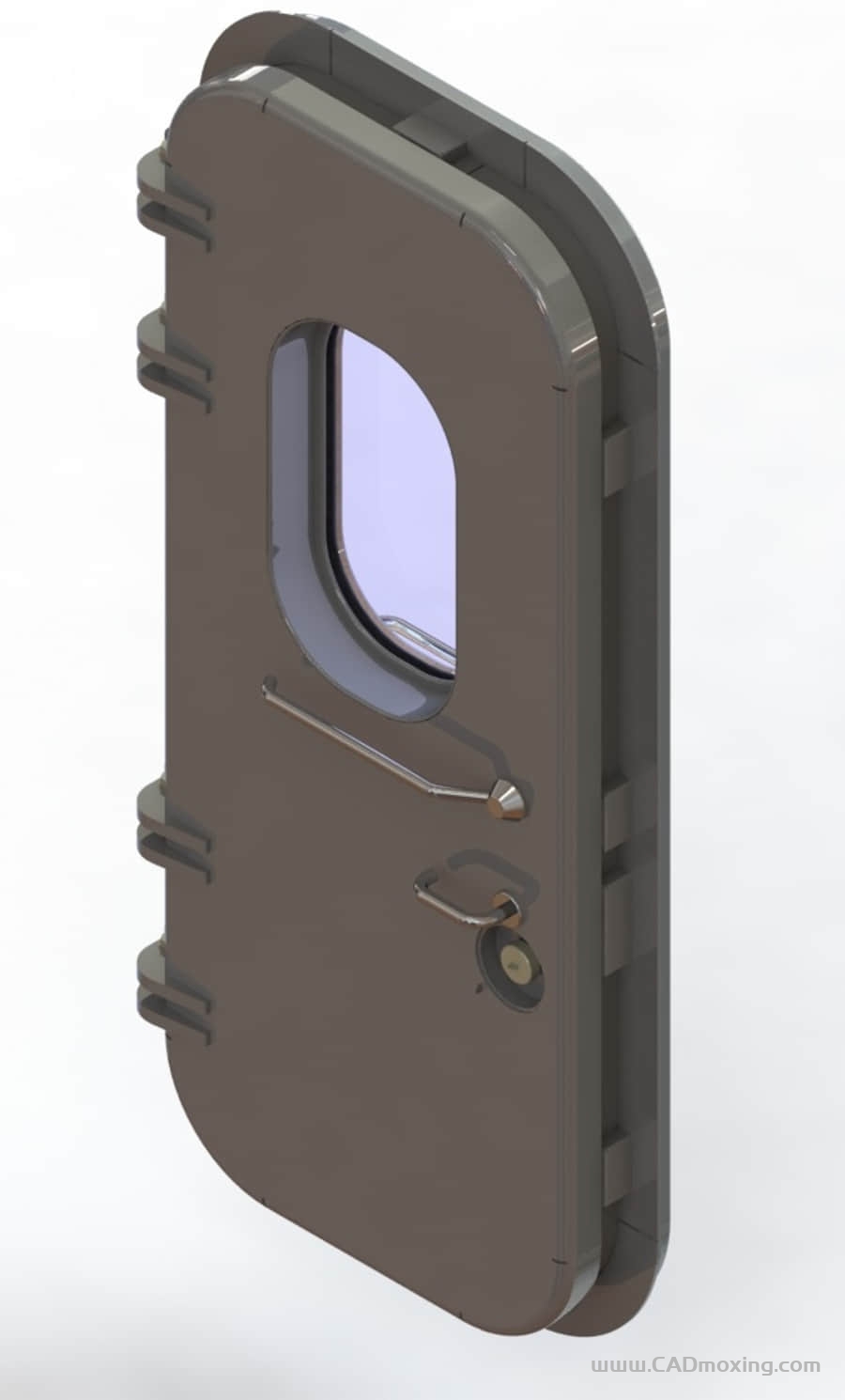 CAD模型网舰船潜艇水密防水舱门三维模型