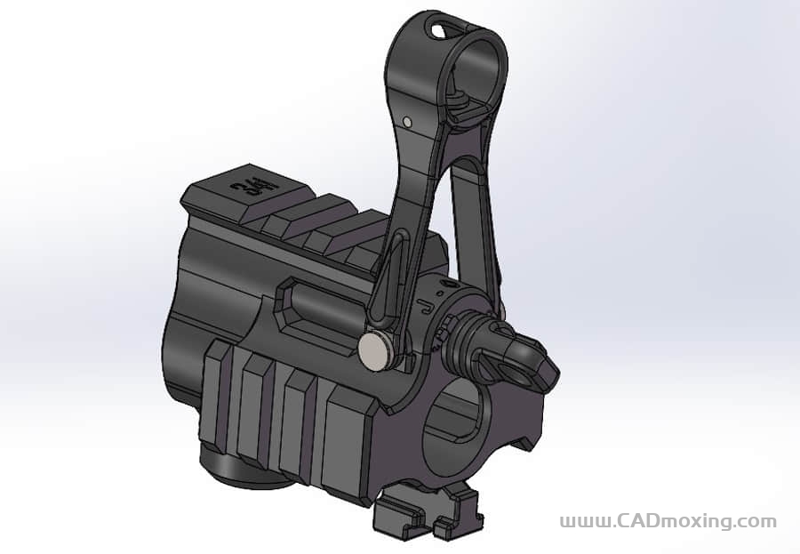 CAD模型网可调节机械准心瞄准器三维模型