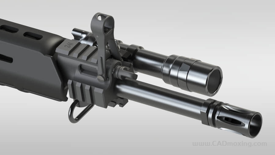 CAD模型网可调节机械准心瞄准器三维模型 CAD模型网可调节机械准心瞄准器三维模型