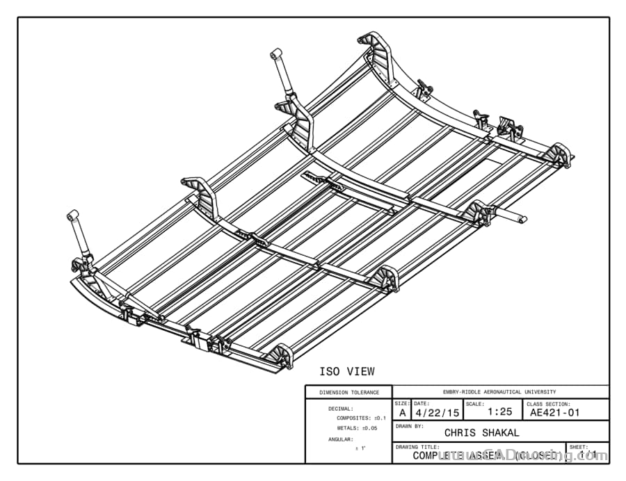 CAD模型网空客A380飞机起落架舱门结构图纸三维模型