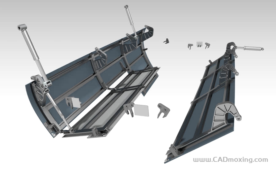 空客A380飞机起落架舱门结构图纸