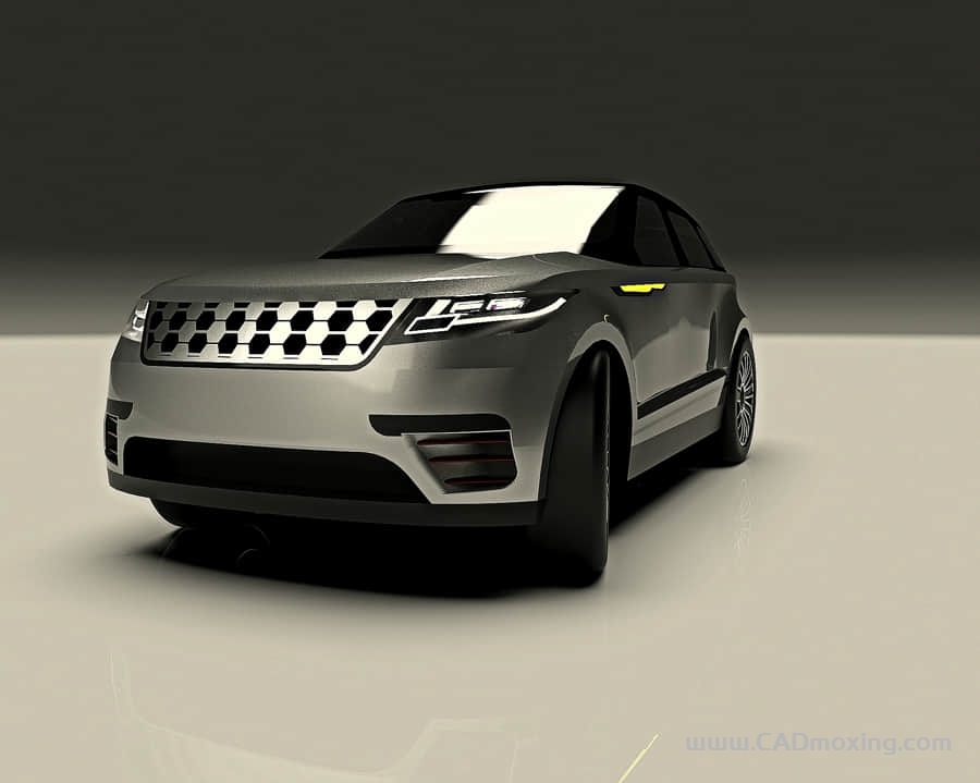 路虎揽胜曲面模型