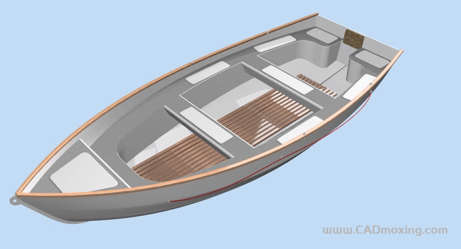 CAD模型网铝合金快艇小船4800mmx1950mm三维模型 CAD模型网铝合金快艇小船4800mmx1950mm三维模型