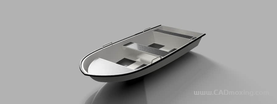 CAD模型网铝制小渔船三维模型 CAD模型网铝制小渔船三维模型