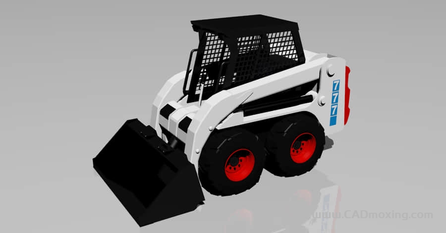 CAD模型网工程装载机铲车三维模型