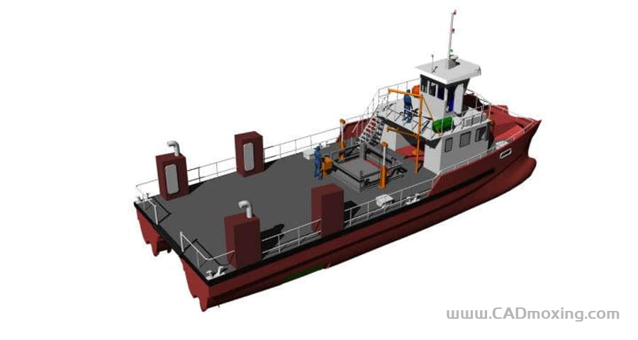CAD模型网双体船设计模型三维模型 CAD模型网双体船设计模型三维模型