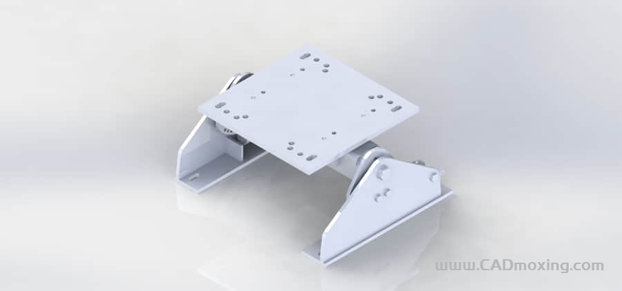 拉杆式水平翻转机构