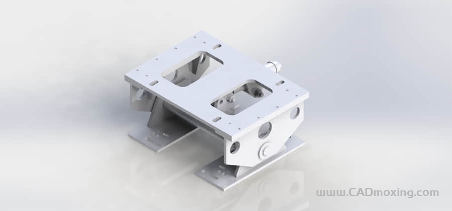 重载拉杆式水平翻转机构