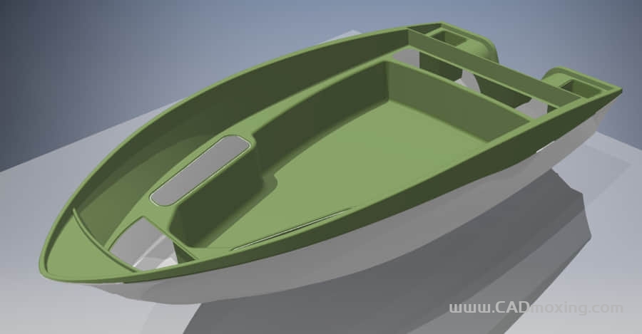 CAD模型网塑料吹塑渔船三维模型 CAD模型网塑料吹塑渔船三维模型
