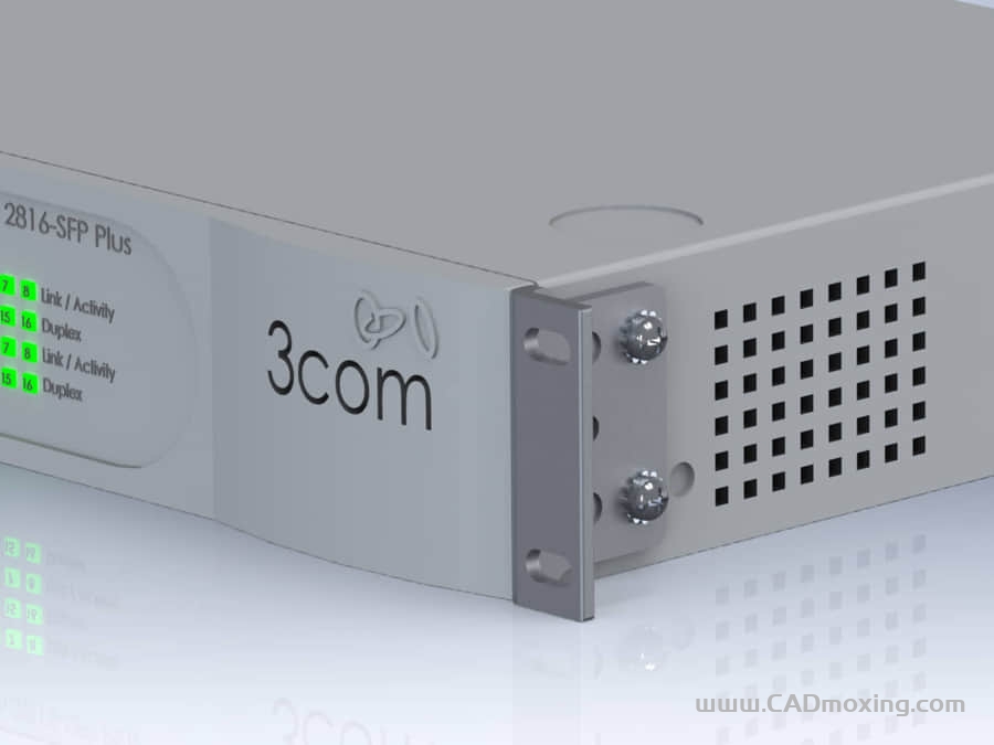 CAD模型网以太网SFP交换机三维模型