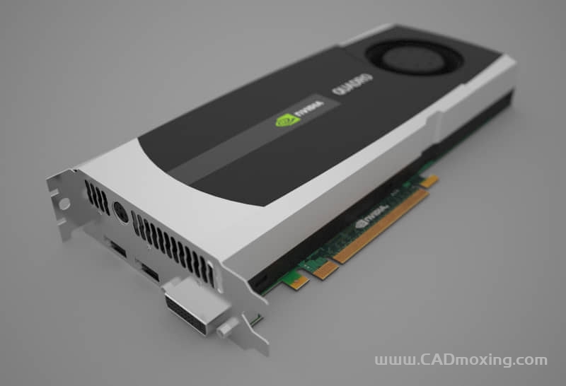 CAD模型网英伟达丽台Quadro-6000 专业图形显卡三维模型