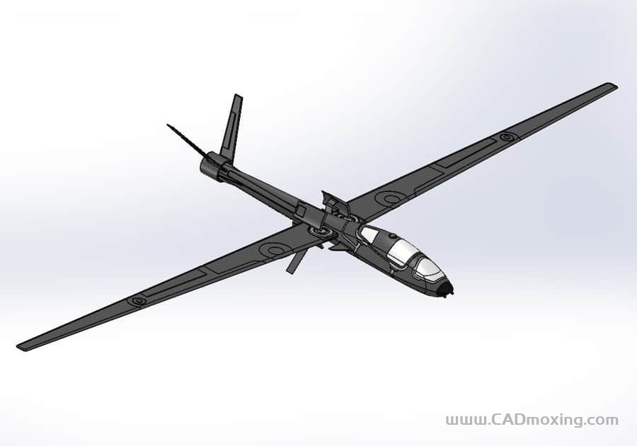 折叠式滑翔无人侦察机