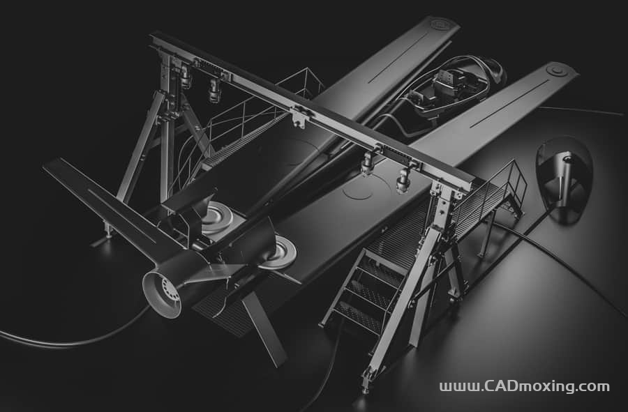 CAD模型网折叠式滑翔无人侦察机三维模型 CAD模型网折叠式滑翔无人侦察机三维模型