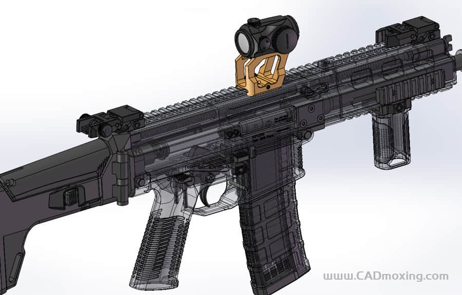 CAD模型网瑞士APC223突击步枪结构模型三维模型 CAD模型网瑞士APC223突击步枪结构模型三维模型