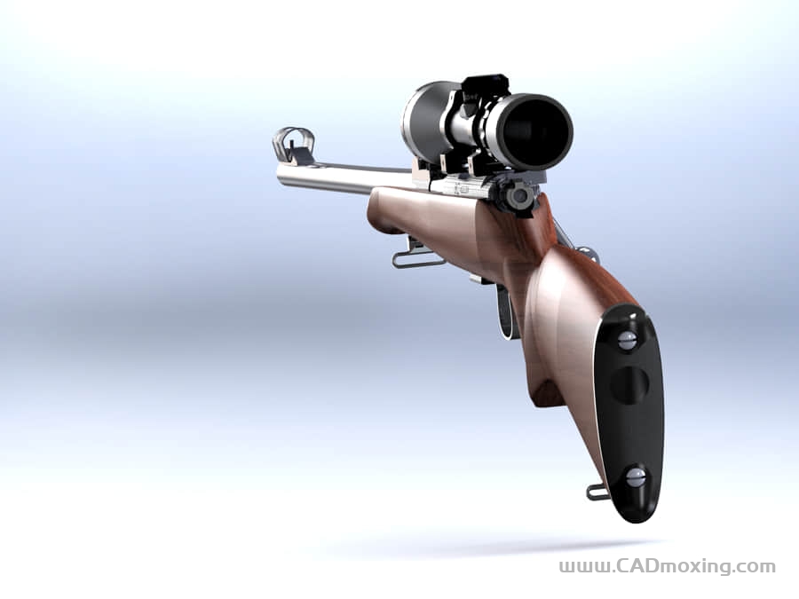 CAD模型网CZ-452 狙击步枪结构模型三维模型