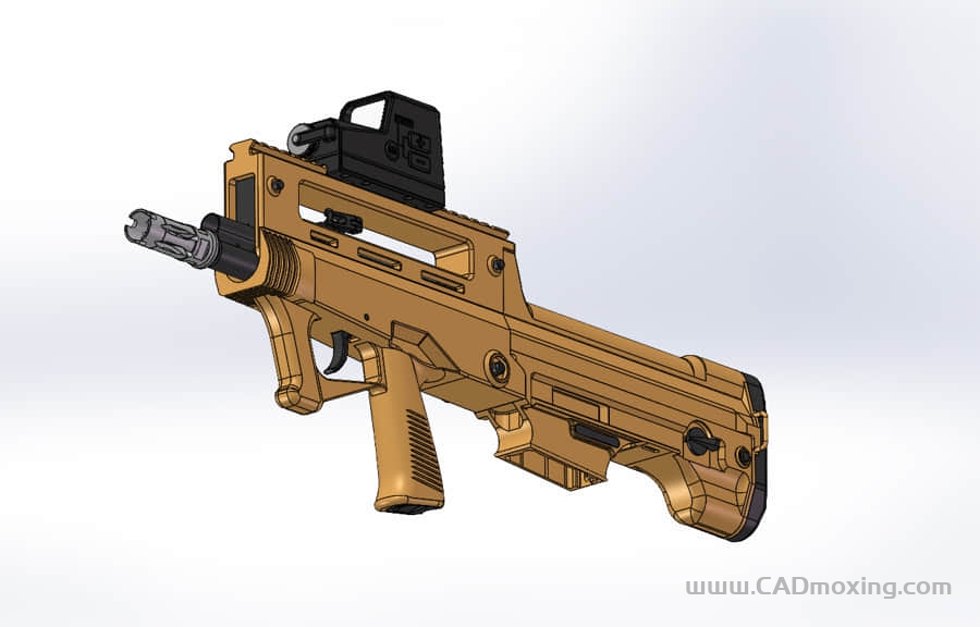 CAD模型网XRO-77突击步枪结构模型三维模型