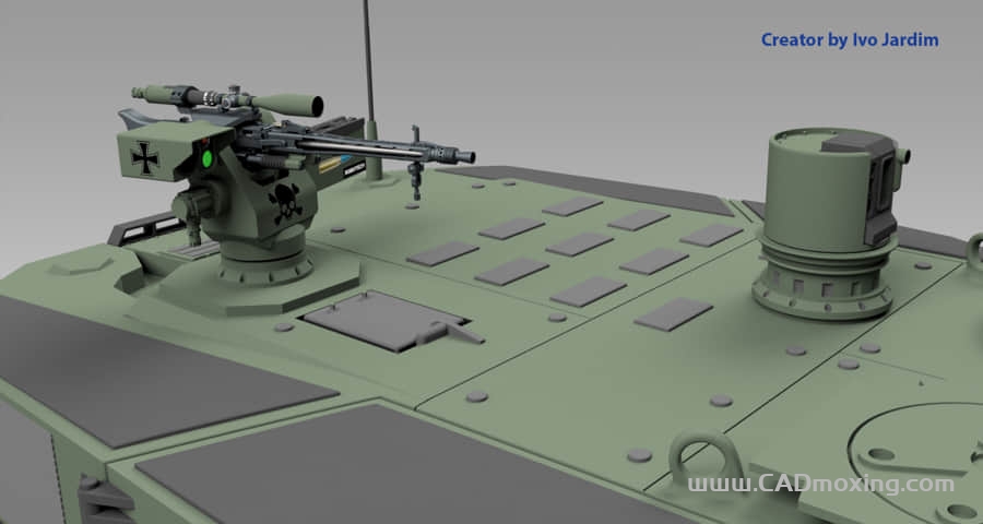 CAD模型网德国全自动MG42高射机枪模型三维模型