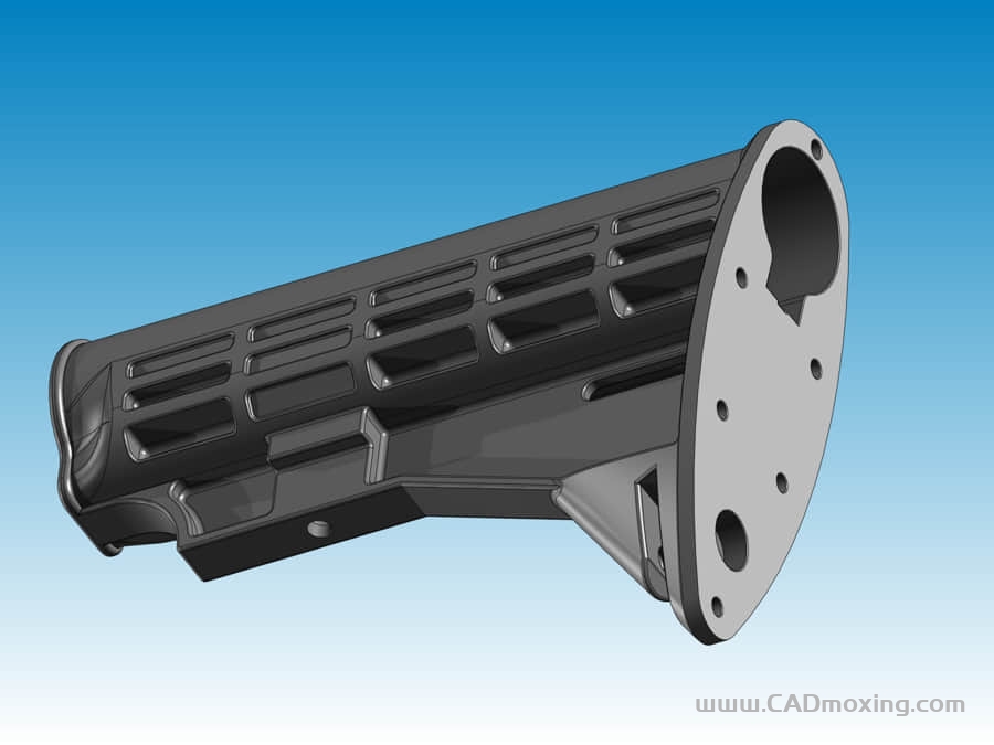 CAD模型网AR-15可调节式后撑三维模型 CAD模型网AR-15可调节式后撑三维模型
