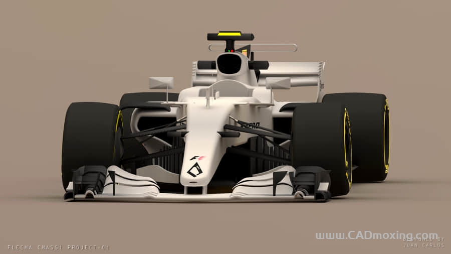 CAD模型网F1 2017 Flecha 方程式F1赛车三维模型三维模型