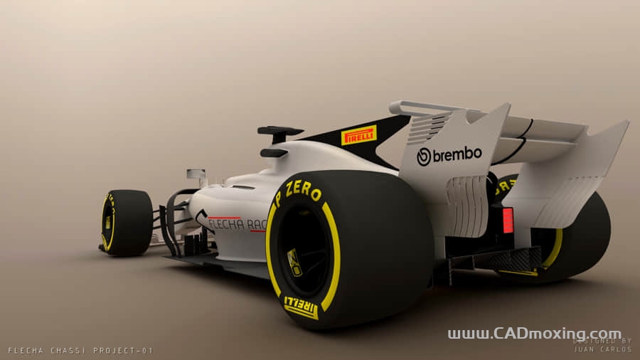 CAD模型网F1 2017 Flecha 方程式F1赛车三维模型三维模型 CAD模型网F1 2017 Flecha 方程式F1赛车三维模型三维模型