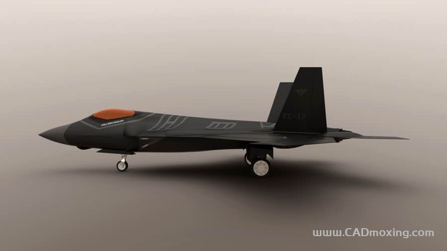 CAD模型网FC-17 战斗机模型三维模型