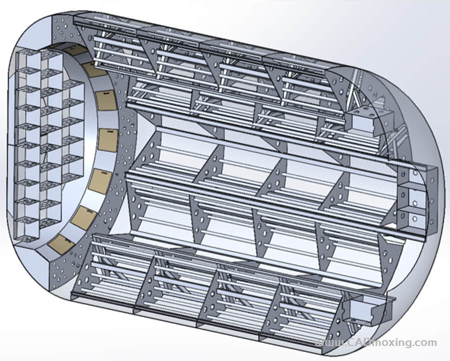 CAD模型网NASA运载火箭空间站补给货物舱方案模型三维模型