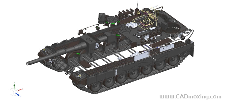 德军豹2A4坦克模型