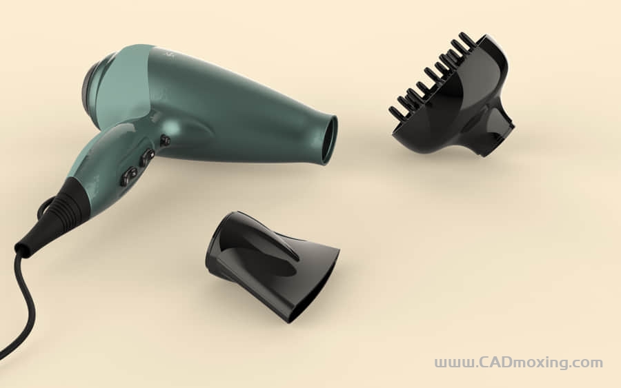 CAD模型网电吹风机三维模型 CAD模型网电吹风机三维模型