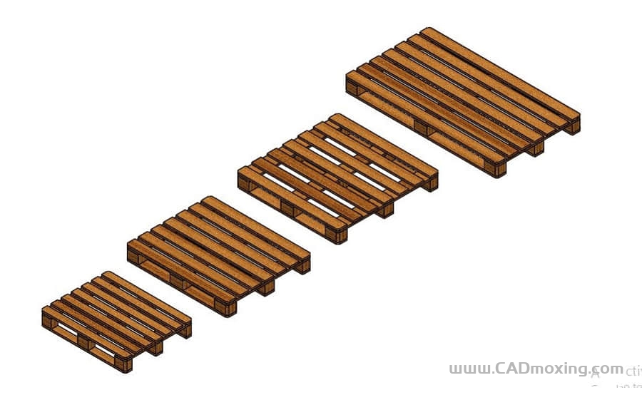 CAD模型网多规格木制栈板卡板三维模型 CAD模型网多规格木制栈板卡板三维模型