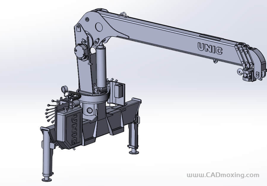 CAD模型网车载多节机械悬臂起重吊机模型三维模型 CAD模型网车载多节机械悬臂起重吊机模型三维模型
