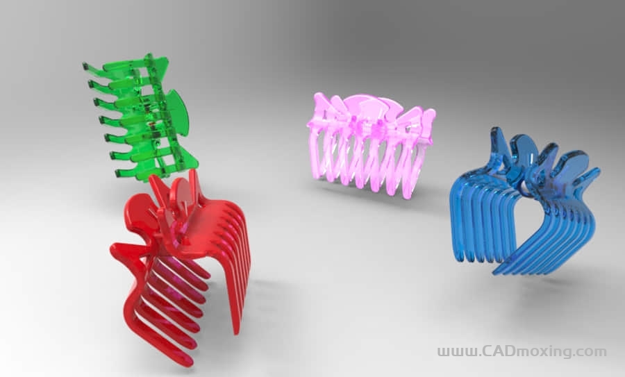 CAD模型网大号鲨鱼发夹三维模型 CAD模型网大号鲨鱼发夹三维模型