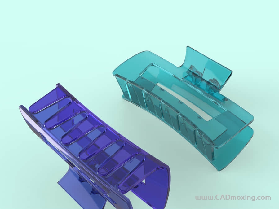 CAD模型网发夹大号鲨鱼抓夹三维模型 CAD模型网发夹大号鲨鱼抓夹三维模型