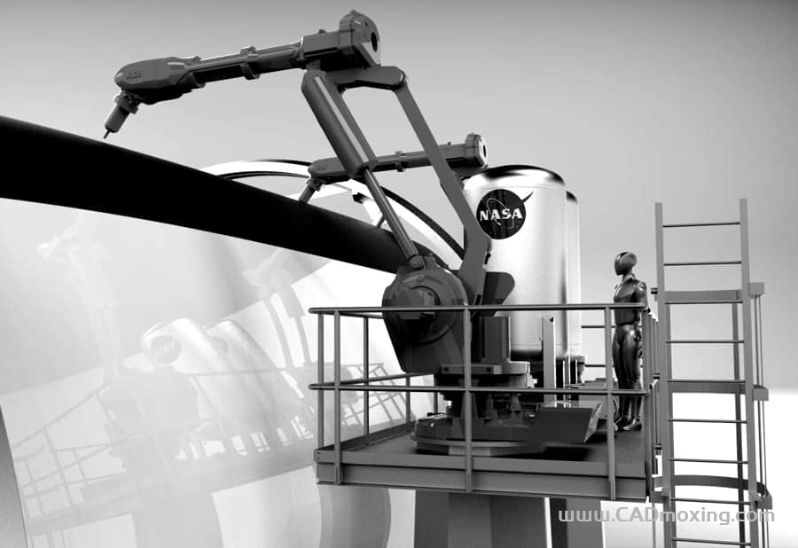 CAD模型网航天器机械手三维模型