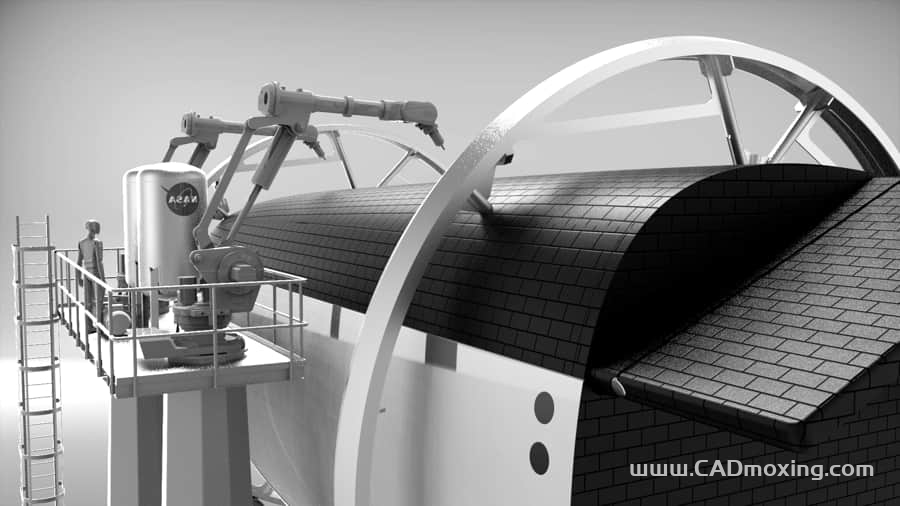 CAD模型网航天器机械手三维模型