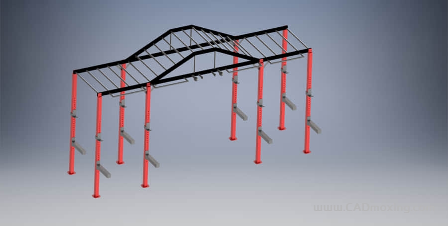 CAD模型网酒吧舞台灯光背景墙钢结构钢架三维模型 CAD模型网酒吧舞台灯光背景墙钢结构钢架三维模型