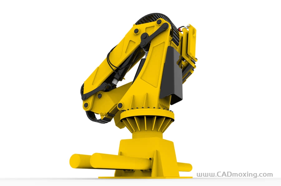 CAD模型网三折叠臂起重机三维模型 CAD模型网三折叠臂起重机三维模型