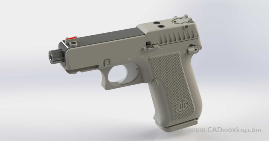 CAD模型网3D打印m17手枪模型三维模型